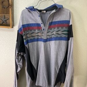 Roper Gray and Blue Shirt